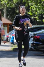 JESSIE J Out Hiking with a Friend in Hollywood 04/25/2022