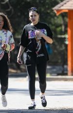 JESSIE J Out Hiking with a Friend in Hollywood 04/25/2022