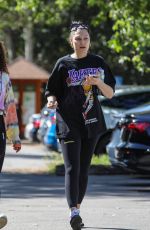 JESSIE J Out Hiking with a Friend in Hollywood 04/25/2022