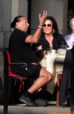 JESSIE WALLACE at Anacapri Restaurant in London 04/20/2022