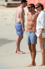 JODDIE KIDD and Joseph Bates at a Beach in Barbados 04/21/2022