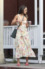 JORDANA BREWSTER Out for Morning Coffee at Cafe Luxxe in Brentwood 04/26/2022