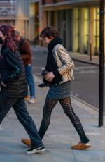 JULIA GARNER on the Set of Apartment 7a in London