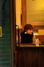 JULIA GARNER on the Set of Apartment 7a in London