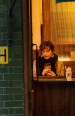 JULIA GARNER on the Set of Apartment 7a in London