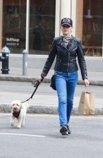 JULIANNA MARGUILES Out with Her Dog in New York 03/31/2022