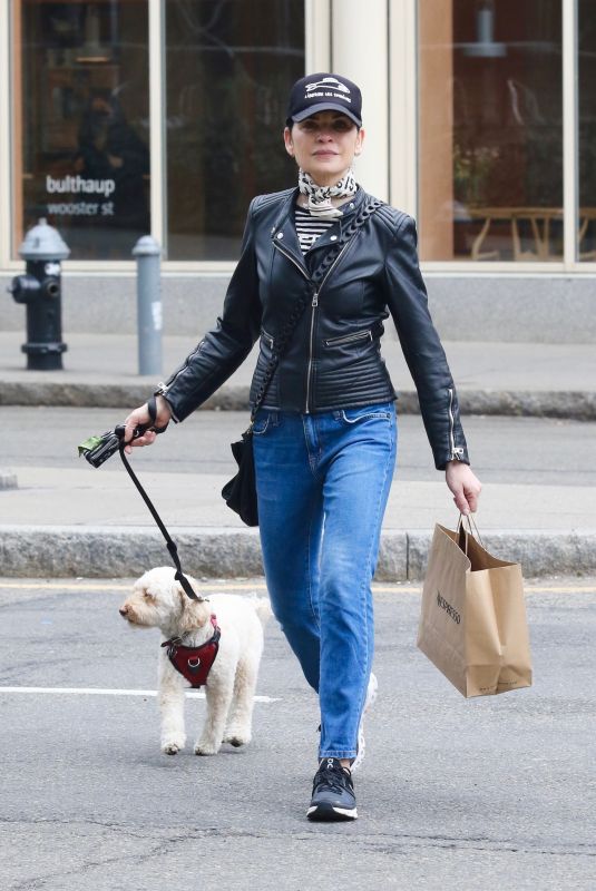 JULIANNA MARGUILES Out with Her Dog in New York 03/31/2022