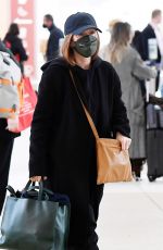 JULIANNE MOORE Arrives at Marco Polo International Airport in Venice 04/19/2022