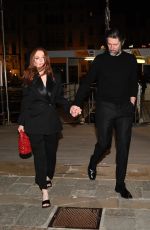 JULIANNE MOORE Out for Bottega Veneta Party in Venice 04/21/2022