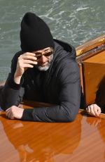 JULIANNE MORRE Arrives at a Taxi Boat in Venice 04/18/2022