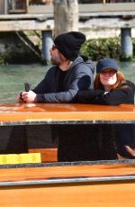 JULIANNE MORRE Arrives at a Taxi Boat in Venice 04/18/2022