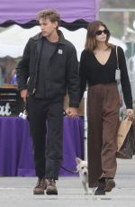 KAIA GERBER and Austin Butler at Malibu Farmer