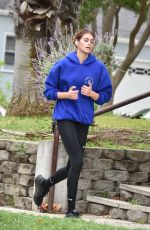KAIA GERBER Out Jogging in Studio City 04/02/2022