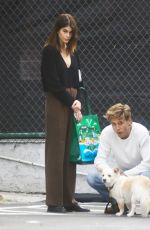 KAKA GERBER and Austin Butler Out with Their Dog in Malibu 04/03/2022