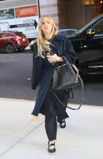 KALEY CUOCO Arrives at Andy Cohen Studios in New York 04/20/2022