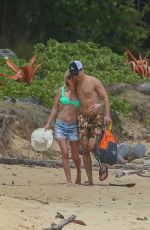 KATE BOSWORTH and Justin Long at a Beach in Hawaii 04/22/2022