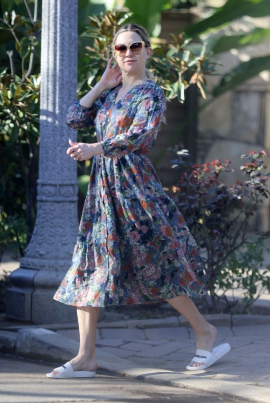 KATE HUDSON Out for Easter Party in Los Angeles 04/17/2022