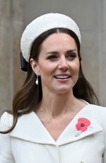 KATE MIDDLETON at ANZAC Day Service of Commemoration and Thanksgiving at Westminster Abbey 04/25/2022
