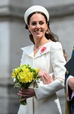 KATE MIDDLETON at ANZAC Day Service of Commemoration and Thanksgiving at Westminster Abbey 04/25/2022