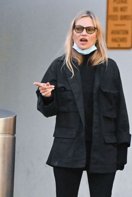 KATE MOSS Arrives at JFK Airport in New York 04/27/2022