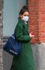 KATIE HOLMES Out and About in New York 04/01/2022