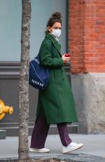 KATIE HOLMES Out and About in New York 04/01/2022