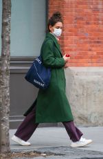 KATIE HOLMES Out and About in New York 04/01/2022
