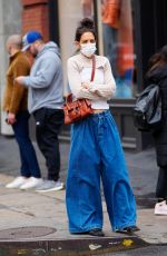 KATIE HOLMES Out and About in New York 04/05/2022