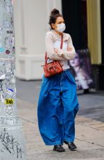 KATIE HOLMES Out and About in New York 04/05/2022