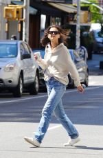 KATIE HOLMES Out for Coffee in New York 04/28/2022