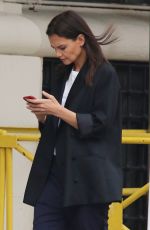 KATIE HOLMES Out in New York 04/05/2022