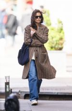 KATIE HOLMES Out in New York 04/17/2022