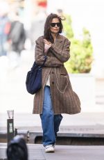 KATIE HOLMES Out in New York 04/17/2022