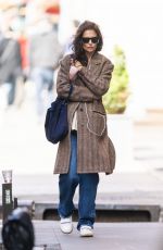KATIE HOLMES Out in New York 04/17/2022