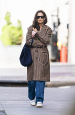 KATIE HOLMES Out in New York 04/17/2022