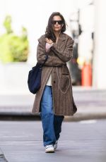 KATIE HOLMES Out in New York 04/17/2022