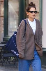 KATIE HOLMES Out Shopping in New York 04/27/2022