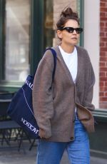 KATIE HOLMES Out Shopping in New York 04/27/2022