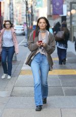 KATIE HOLMES Out with a Friend in New York 04/08/2022