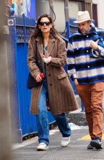 KATIE HOLMES Out with a Friend in New York 04/10/2022