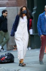 KATIE HOLMES Out with a Friend in New York 04/25/2022