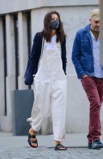KATIE HOLMES Out with a Friend in New York 04/25/2022