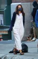 KATIE HOLMES Out with a Friend in New York 04/25/2022