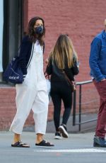 KATIE HOLMES Out with a Friend in New York 04/25/2022