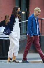 KATIE HOLMES Out with a Friend in New York 04/25/2022