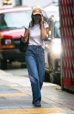 KATIE HOLMES Wearing a Face Mask Out in New York 04/14/2022