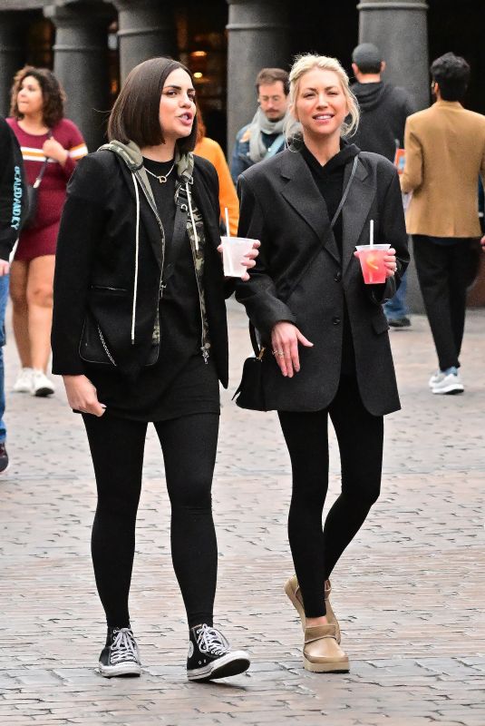 KATIE MALONEY and STASSIE SCHROEDER Out at Universal Studios 03/31/2022