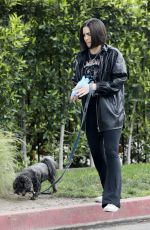 KATIE MALONEY Cleans up After Her Dog in Encino 04/02/2022