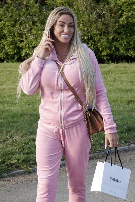 KATIE PRICE Out and About in London 04/25/2022