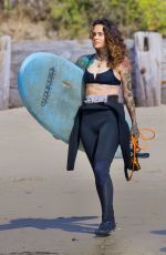 KEHLANI Out for Surfing Session in Malibu 04/27/2022